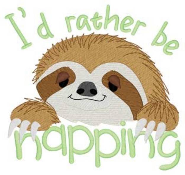 Picture of Rather Be Napping Machine Embroidery Design