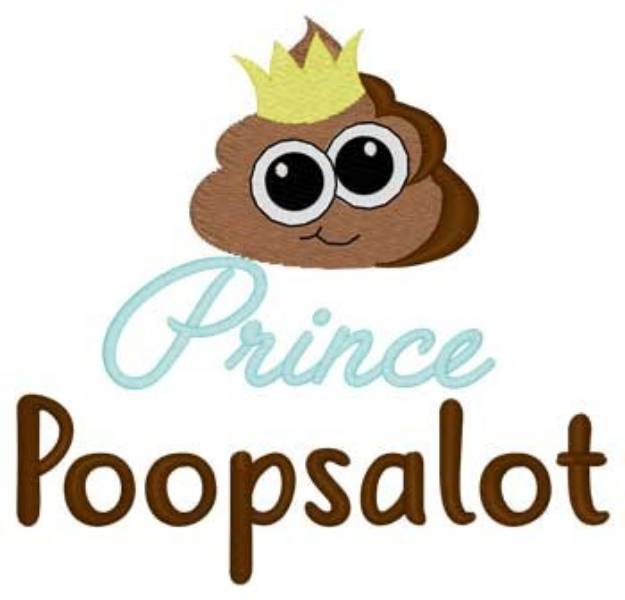 Picture of Prince Poopsalot Machine Embroidery Design