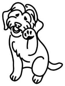 Picture of Labradoodle Outline Machine Embroidery Design