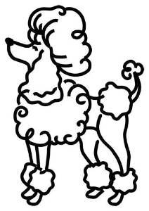 Picture of Standard Poodle Outline Machine Embroidery Design