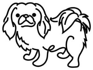 Picture of Pekingese Outline Machine Embroidery Design