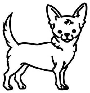 Picture of Chihuahua Outline Machine Embroidery Design