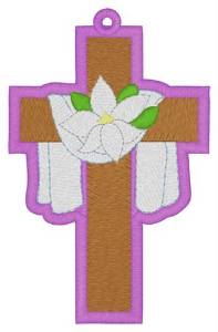 Picture of Easter Cross Bookmark Machine Embroidery Design