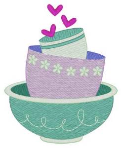 Picture of Mixing Bowls Machine Embroidery Design