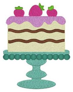 Picture of Cake On Stand Machine Embroidery Design