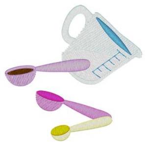 Picture of Measuring Cups & Spoons Machine Embroidery Design