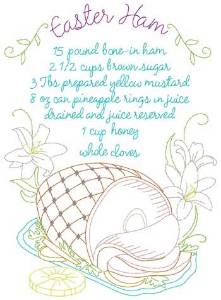 Picture of Easter Ham Machine Embroidery Design