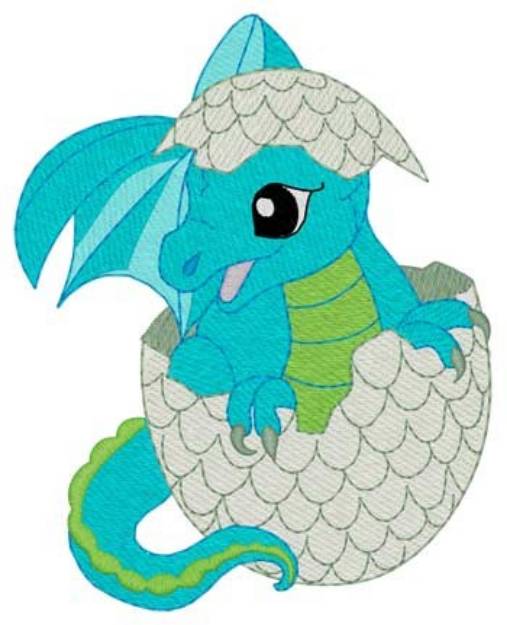 Picture of Dragon Hatching Machine Embroidery Design