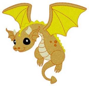 Picture of Baby Flying Dragon Machine Embroidery Design