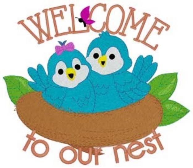 Picture of Welcome Birds Machine Embroidery Design