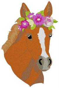 Picture of Filly Head Machine Embroidery Design