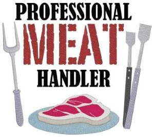 Picture of Meat Handler Machine Embroidery Design