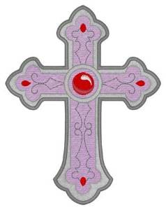Picture of Gothic Cross Machine Embroidery Design