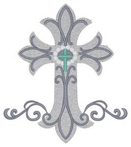Picture of Swirly Cross Machine Embroidery Design