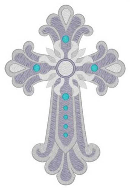 Picture of Flourish Cross Machine Embroidery Design