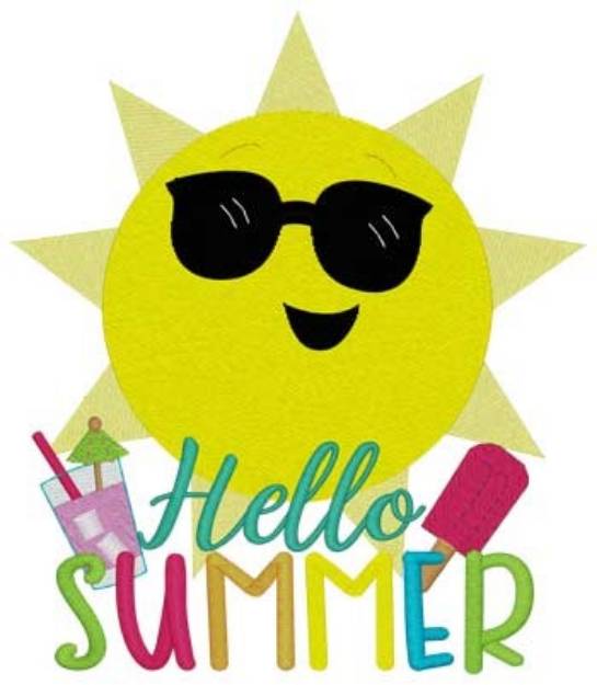 Picture of Hello Summer Machine Embroidery Design