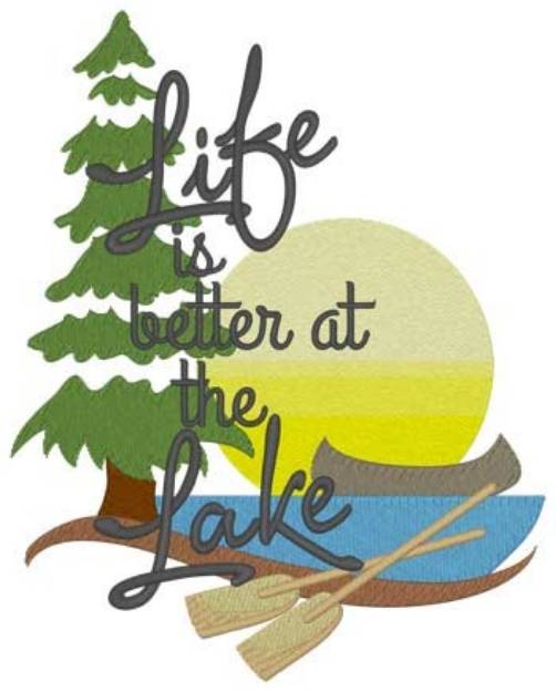 Picture of Life At The Lake... Machine Embroidery Design