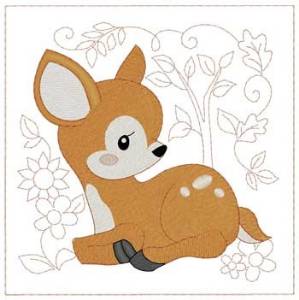 Picture of Baby Deer Machine Embroidery Design