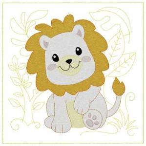 Picture of Baby Lion Machine Embroidery Design