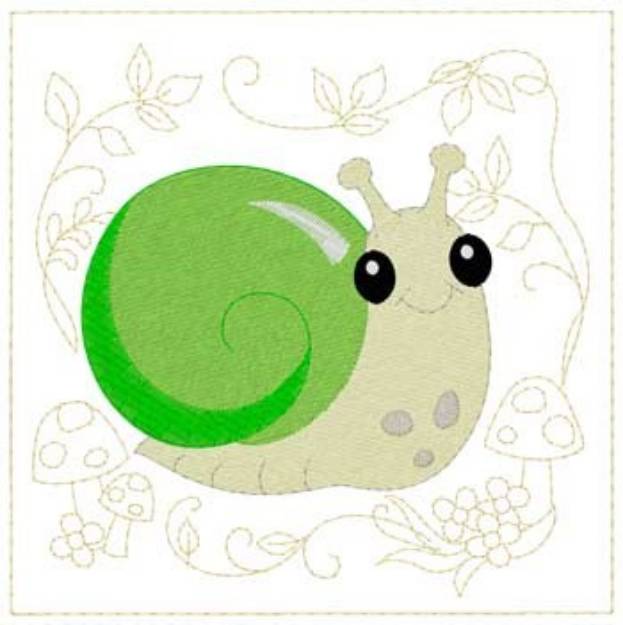 Picture of Baby Snail Machine Embroidery Design