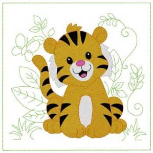 Picture of Baby Tiger Machine Embroidery Design