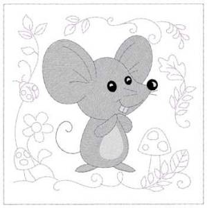 Picture of Baby Mouse Machine Embroidery Design