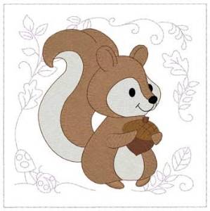 Picture of Baby Squirrel Machine Embroidery Design