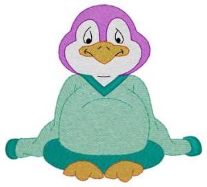 Picture of Penguin In Sweater Machine Embroidery Design