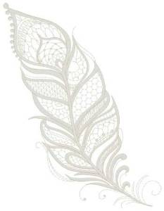 Picture of Lace Feather Machine Embroidery Design