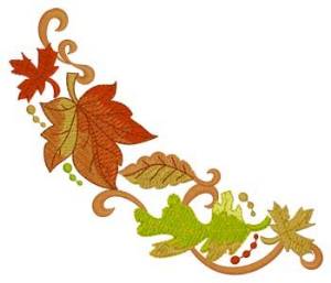 Picture of Fall Leaves Machine Embroidery Design