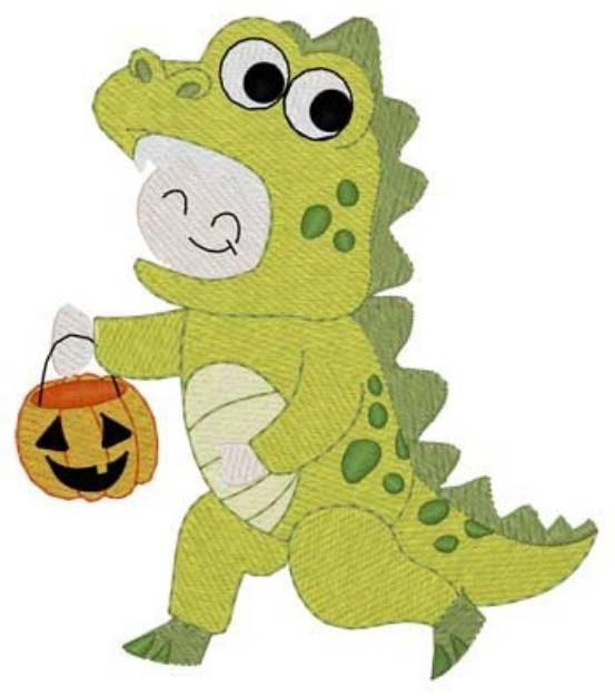 Picture of Dinosaur Costume Machine Embroidery Design