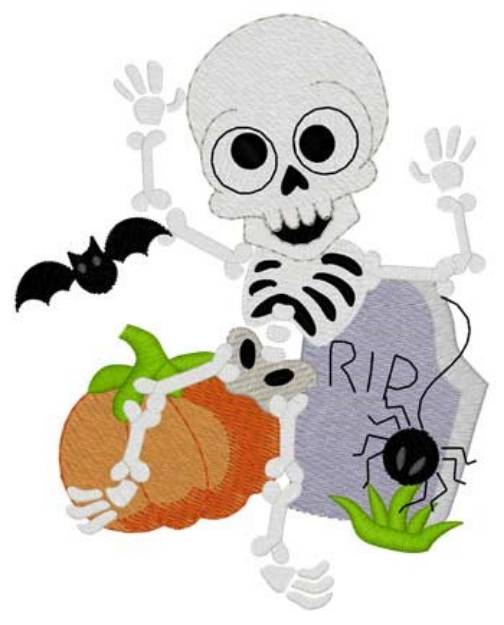Picture of Dancing Skeleton Machine Embroidery Design