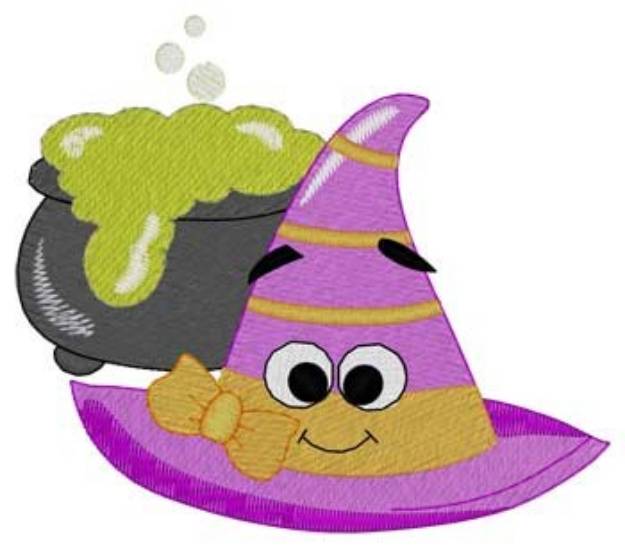 Picture of Witch Hat Machine Embroidery Design