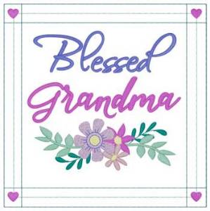 Picture of Blessed Grandma Machine Embroidery Design