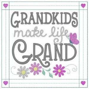 Picture of Grandkids Machine Embroidery Design