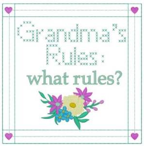 Picture of Grandmas Rules Machine Embroidery Design