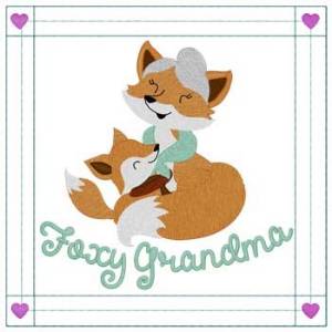 Picture of Foxy Grandma Machine Embroidery Design