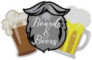 Picture of Beard & Beers Machine Embroidery Design