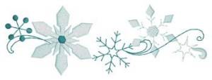Picture of Snowflakes Border Machine Embroidery Design