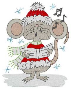 Picture of Singing Mouse Machine Embroidery Design