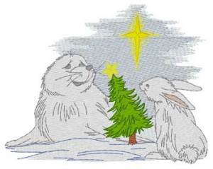 Picture of Christmas Animals Machine Embroidery Design