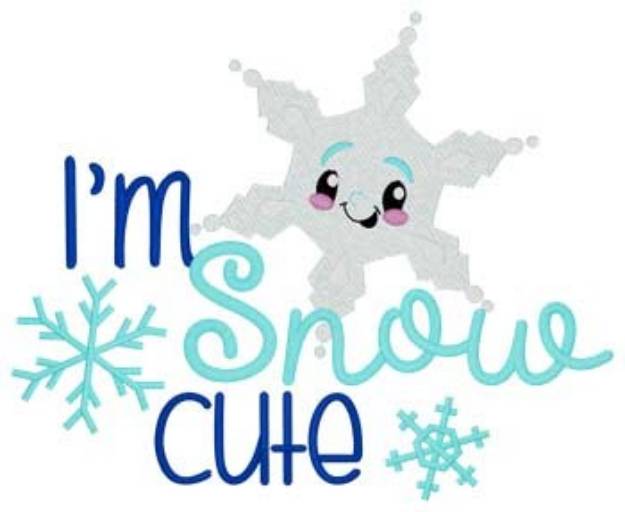 Picture of Im Snow Cute Machine Embroidery Design