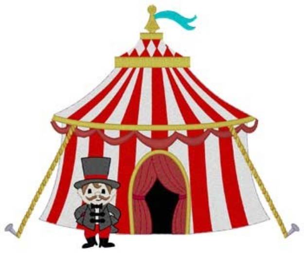 Picture of Circus Tent Machine Embroidery Design