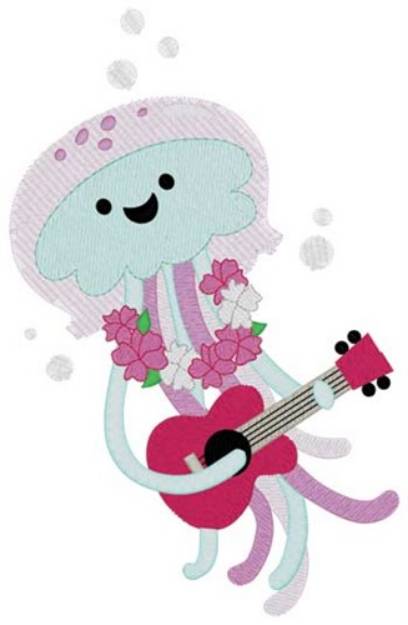 Picture of Kawaii Jellyfish Machine Embroidery Design