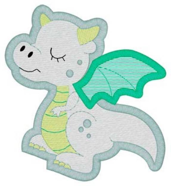 Picture of Dragon Mylar Machine Embroidery Design