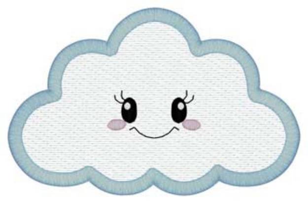 Picture of Cloud Mylar Machine Embroidery Design