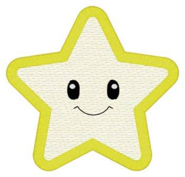 Picture of Star Mylar Machine Embroidery Design