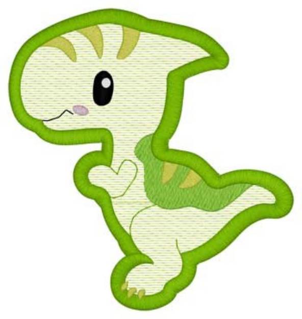 Picture of Parasaurolophus Mylar Machine Embroidery Design