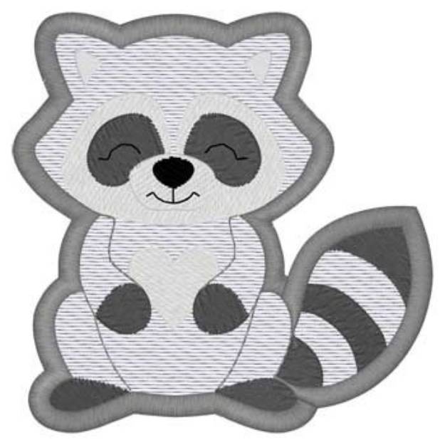 Picture of Raccoon Mylar Machine Embroidery Design