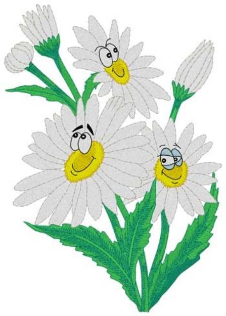 Picture of Daisy Cartoon Machine Embroidery Design